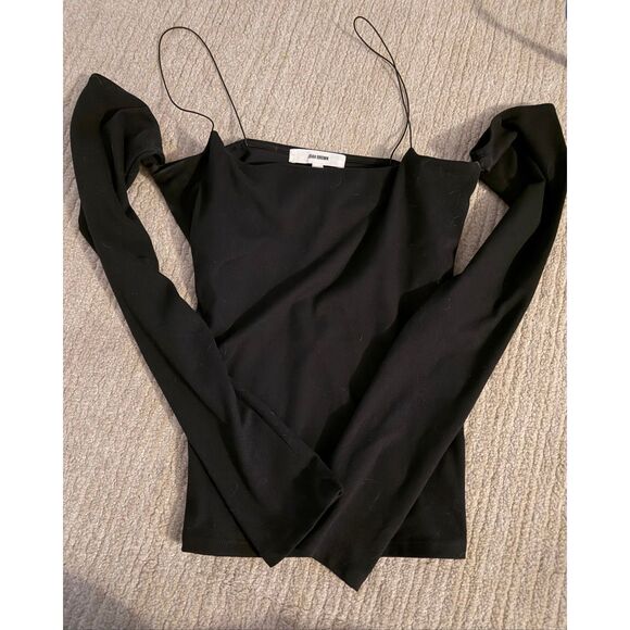 JOAH BROWN OFF THE SHOULDER STRAPPY TOP - Picture 7 of 8